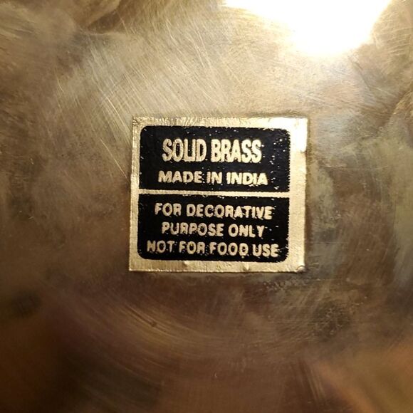 Solid Brass Closinet Small Decorative Bowl - Picture 3 of 4